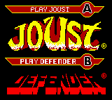 Arcade Hits - Joust & Defender (USA) Title Screen